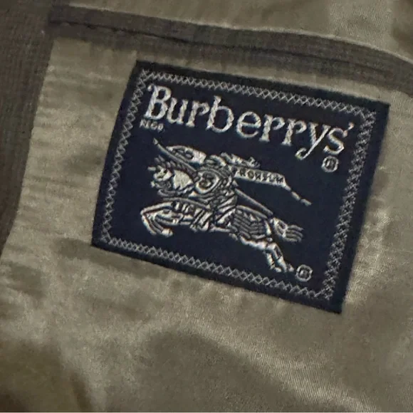 Burberrys Men’s Sport Jacket 100% Wool Vintage Gray‎ Coat Old Money Luxury
